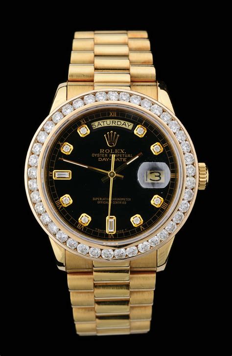 men's rolex black with black diamonds|rolex gold with diamonds price.